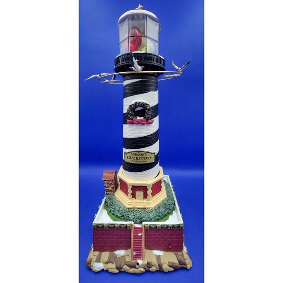 Vintage Mr. Christmas Holiday Cape Hatteras Animated Lighted Sound Lighthouse - Picture 1 of 17
